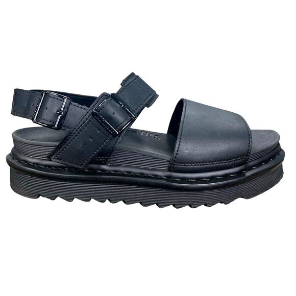 Dr. Martens Women's Voss Black Platform Sandals Size US 10
